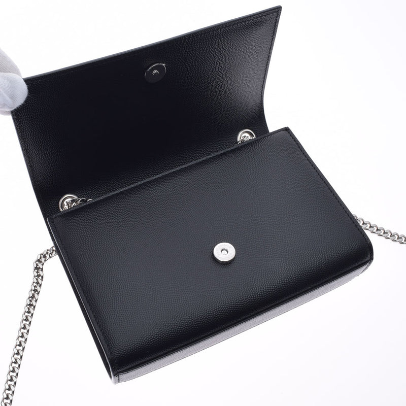 イヴサンローランケイト スモール 黒 シルバー金具 レディース レザー