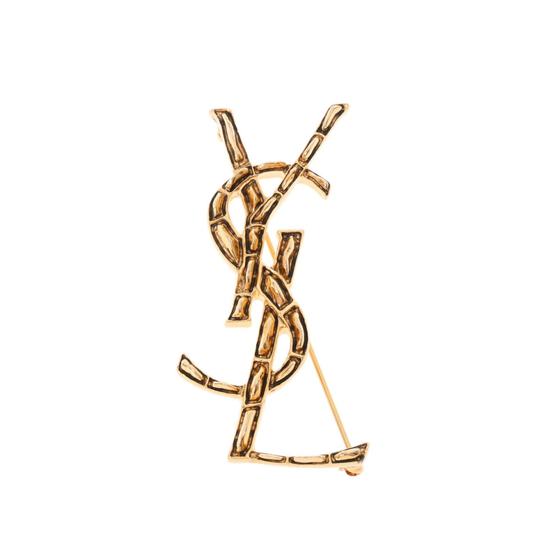 サンローランオピウム YSL ブローチ ゴールド金具 レディース GP