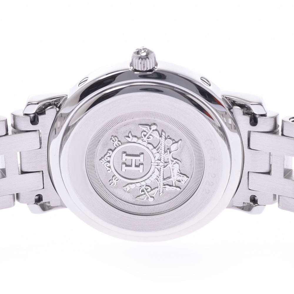 エルメスクリッパー ナクレ 12Pダイヤ レディース 腕時計 CL4.222