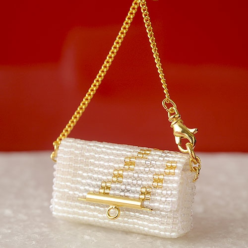 ビーズファクトリー デリカビーズ織りバッグチャームキット