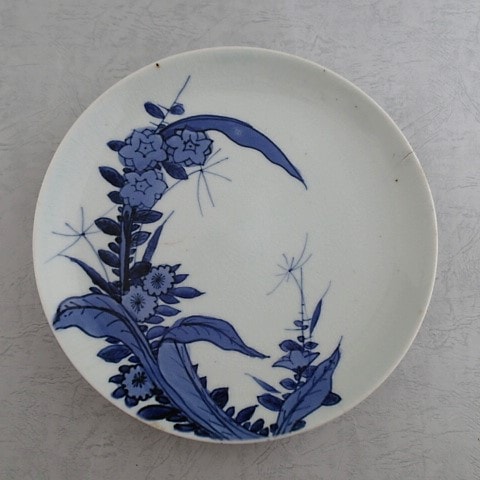 古伊万里 藍九谷 七寸皿 染付 草花文 角福 | すべての商品