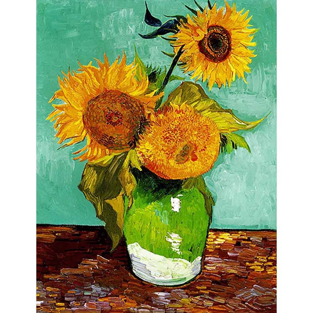 3本のひまわり 【20号】 フィンセント・ファン・ゴッホ 【 額縁が