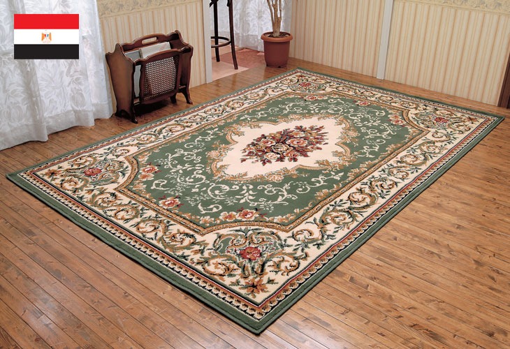 エジプト製ウィルトン織ベルサイユ柄カーペット 200×250cm｜ファミリー