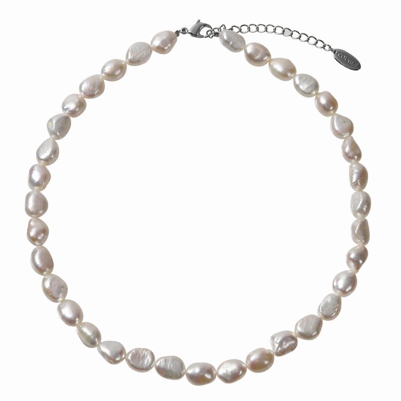 淡水パール バロック ネックレス ホワイト 42㎝｜自由が丘COUGUE（クーゲ）