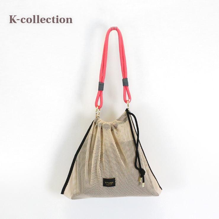 アウトレット K-collection ケイコレクション メッシュバッグ BLACK