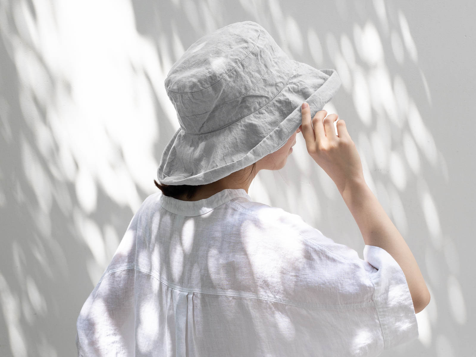 新品未使用 Lino e Lina SW040 バケットハット ホワイト ブラン｜Lino