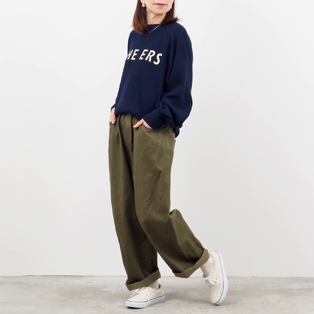 新色入荷！NARU(ナル) カツラギニューセリサイト ノッポパンツ