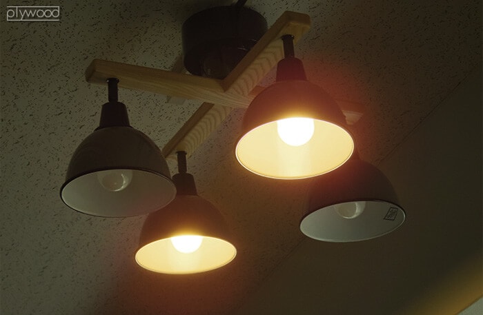 ブリッド ジェンダーウッドロッドクロス 4シーリングランプ BRID