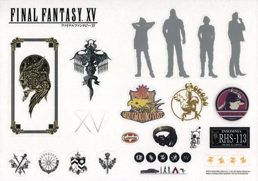 Final Fantasy XV - Stickers - Square Enix Cafe Limited (TYPE-4