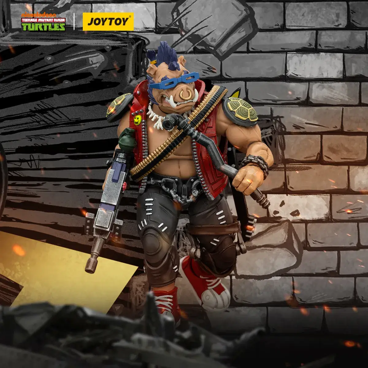 JOYTOY TMNT Beebop 1/18 Action Figure - Gobotstore