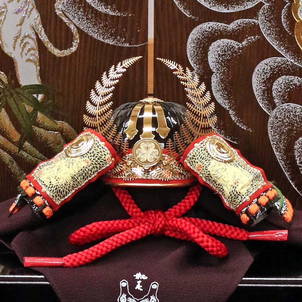 横幅60cm｜加藤鞆美作｜1/3 武将 徳川家康兜｜平飾りの五月人形