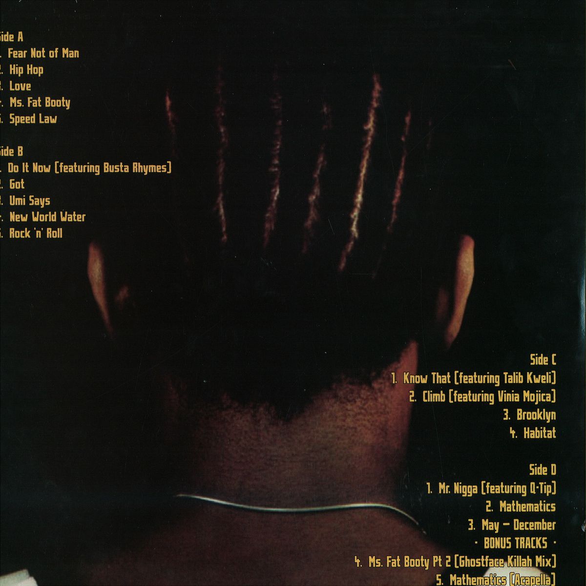 Mos Def (2x12) Black On Both Sides mosblack004 vinyl record