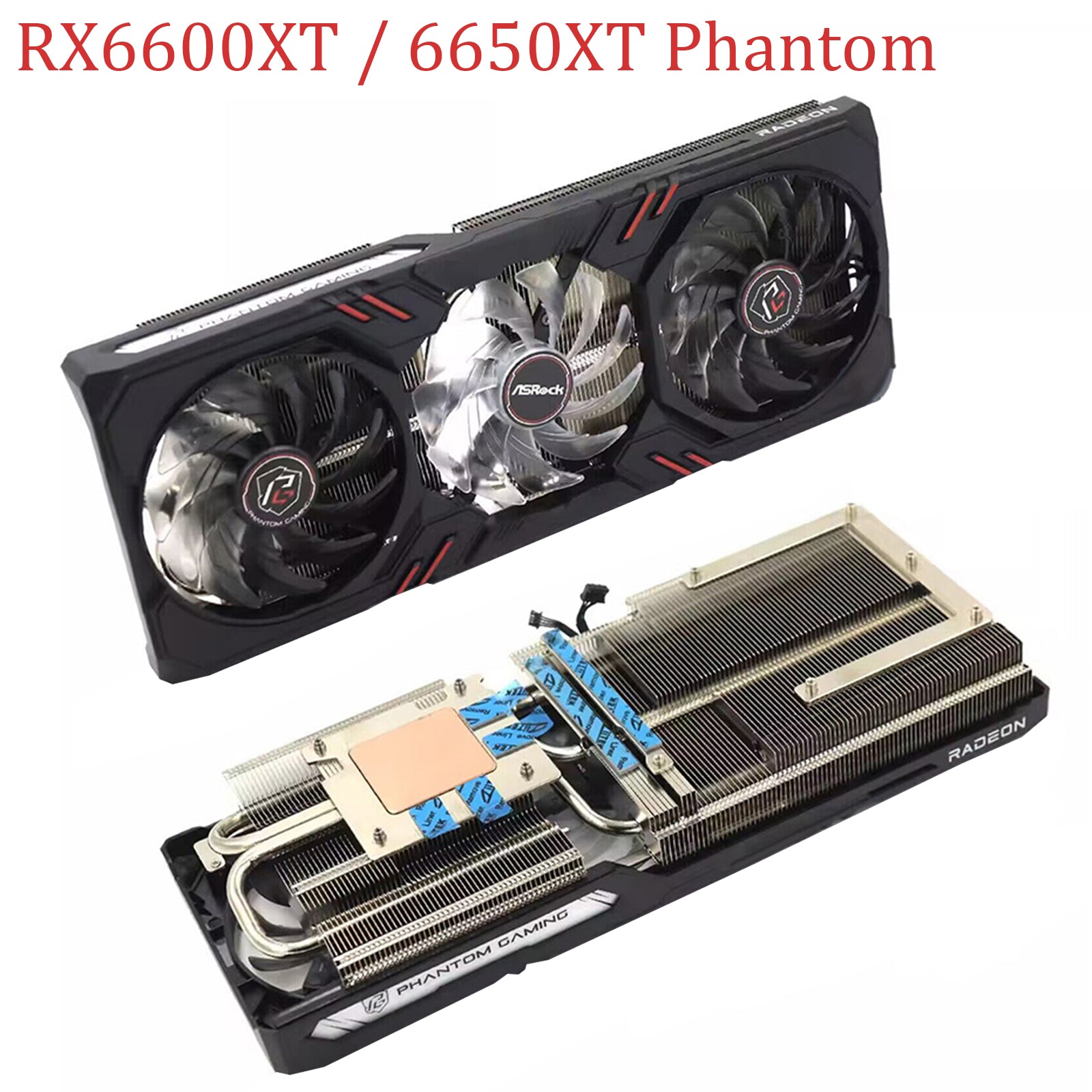 For Asrock RX 6600 6650 6800 6900 XT Phantom Graphics Card