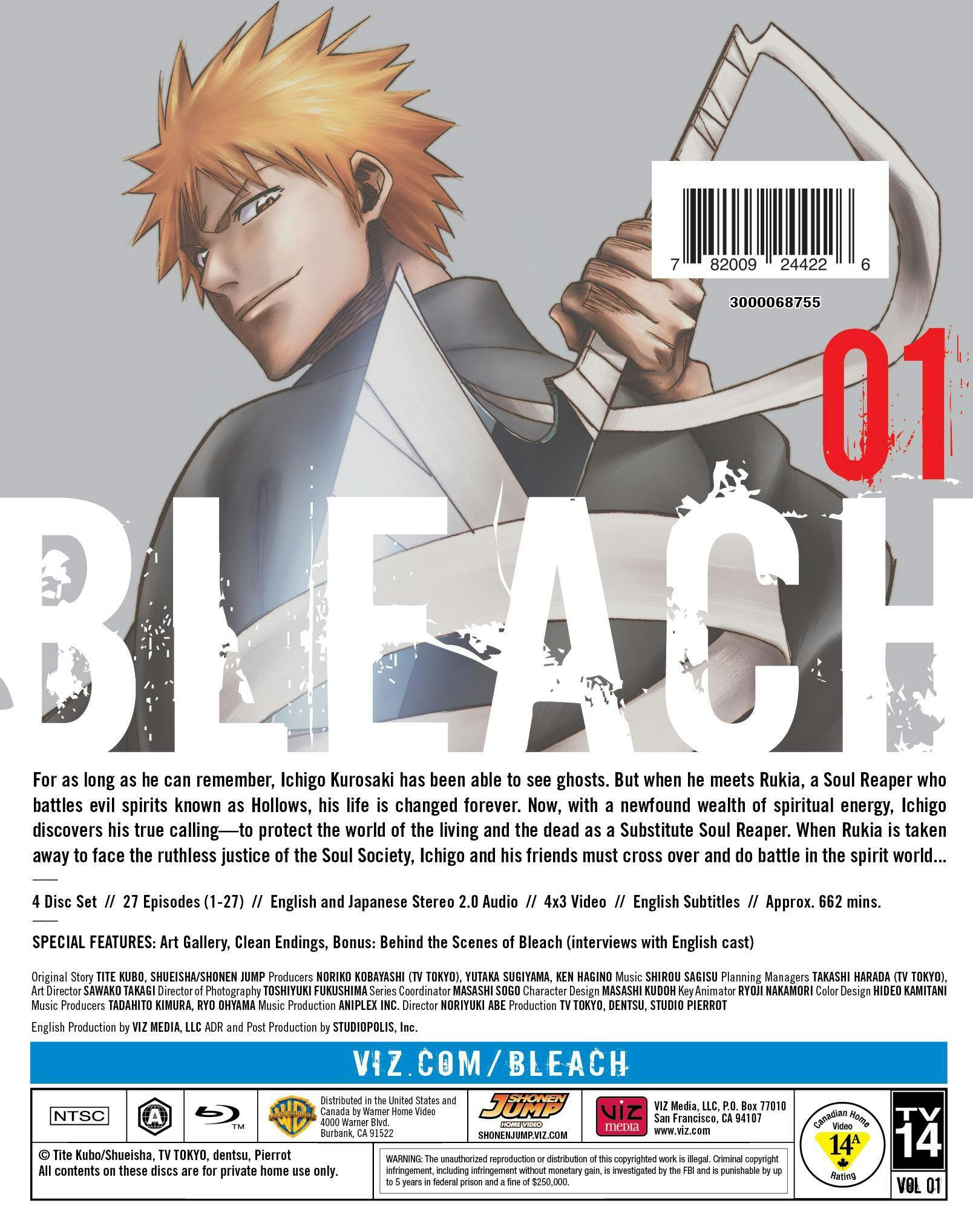 Bleach: Set 1 (Box Set) [Blu-ray] – GRUV Entertainment