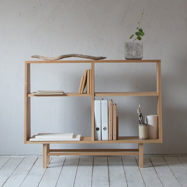 Basic Book Case Wide | オーク/ウォルナット無垢材 | 北欧家具 北欧