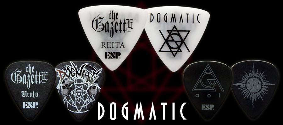 ピック】ESPよりthe GazettE LIVE TOUR 15-16 DOGMATICデザインの