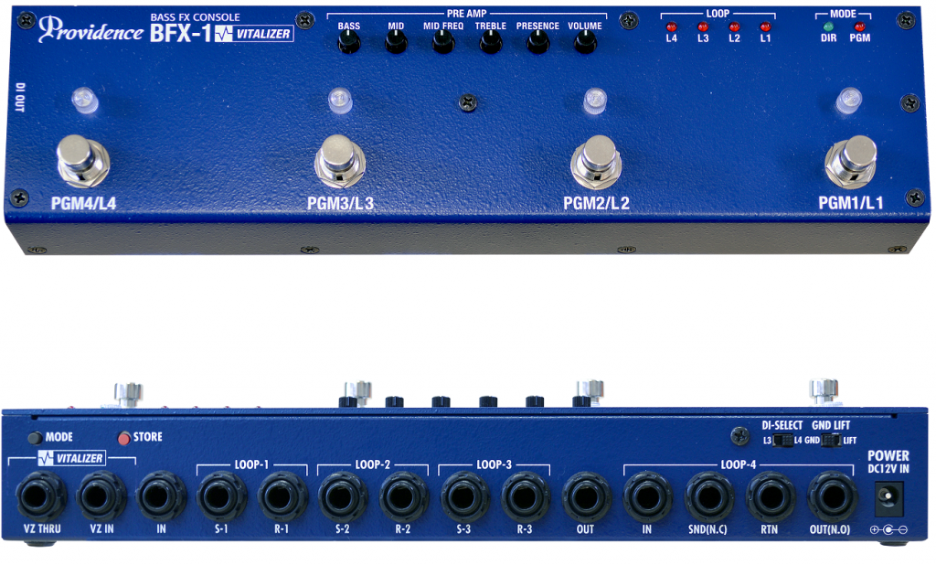ベース用スイッチャー】Providence ”BFX-1” プリアンプも搭載 ～さらに