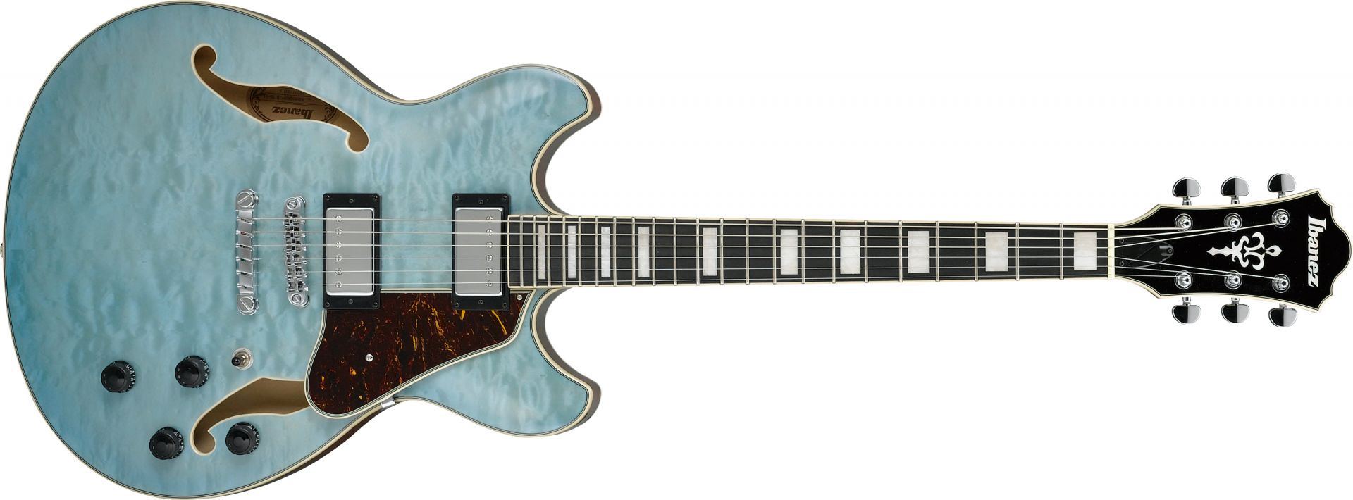 エレキギター】-Ibanez-キルテッドメイプルTOPのセミアコ上位モデル