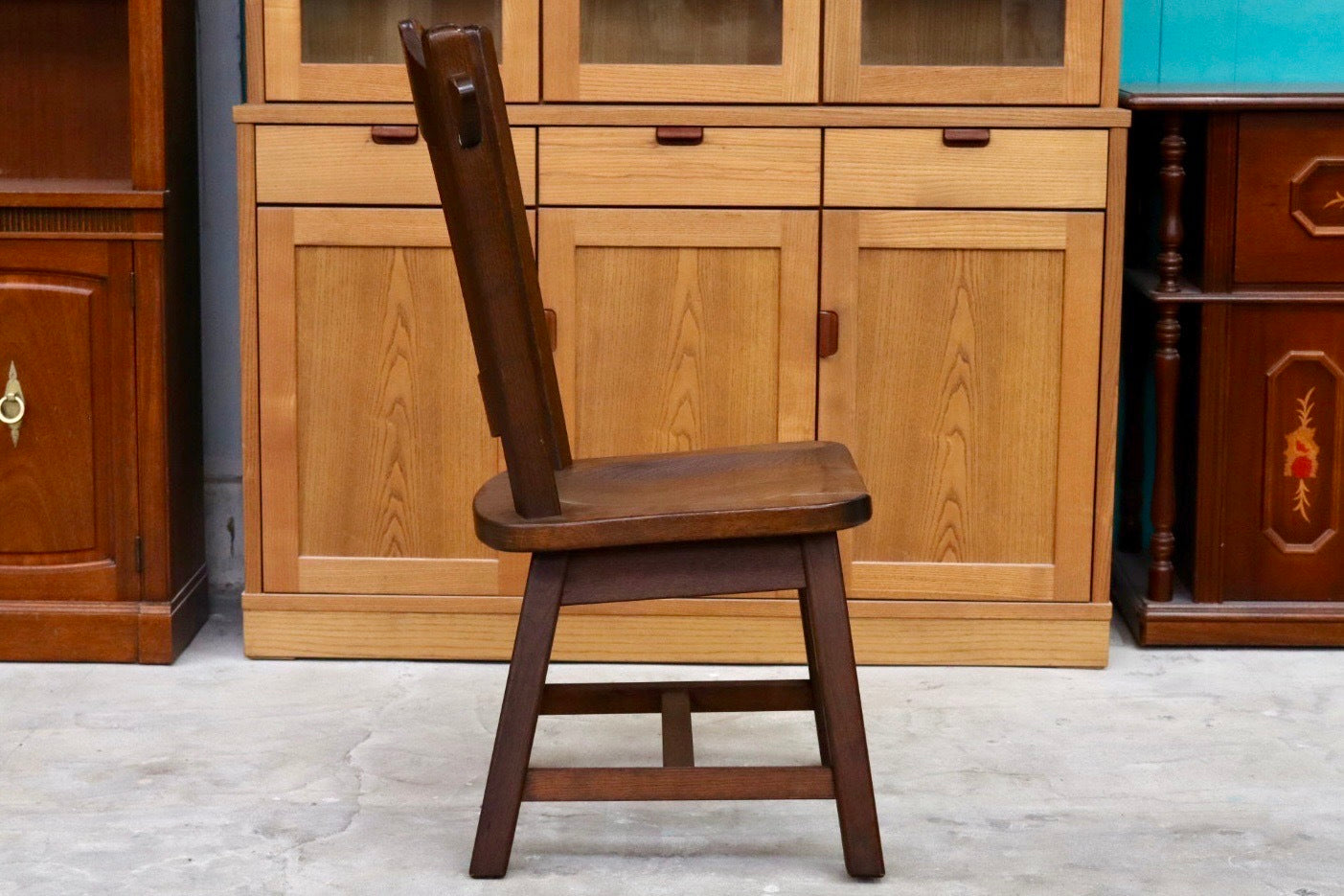 GMHS565C○オランダ製 ダッチカントリー ダイニングチェア 椅子 無垢