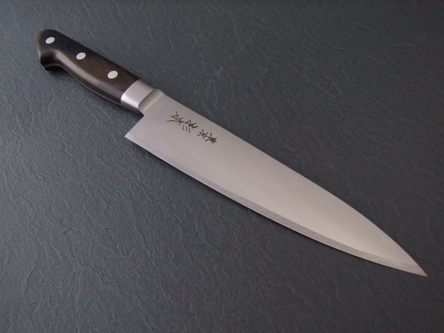 東京 杉本刃物 牛刀 300ミリ 炭素鋼 ツバ付き最上品 - 川口金物店