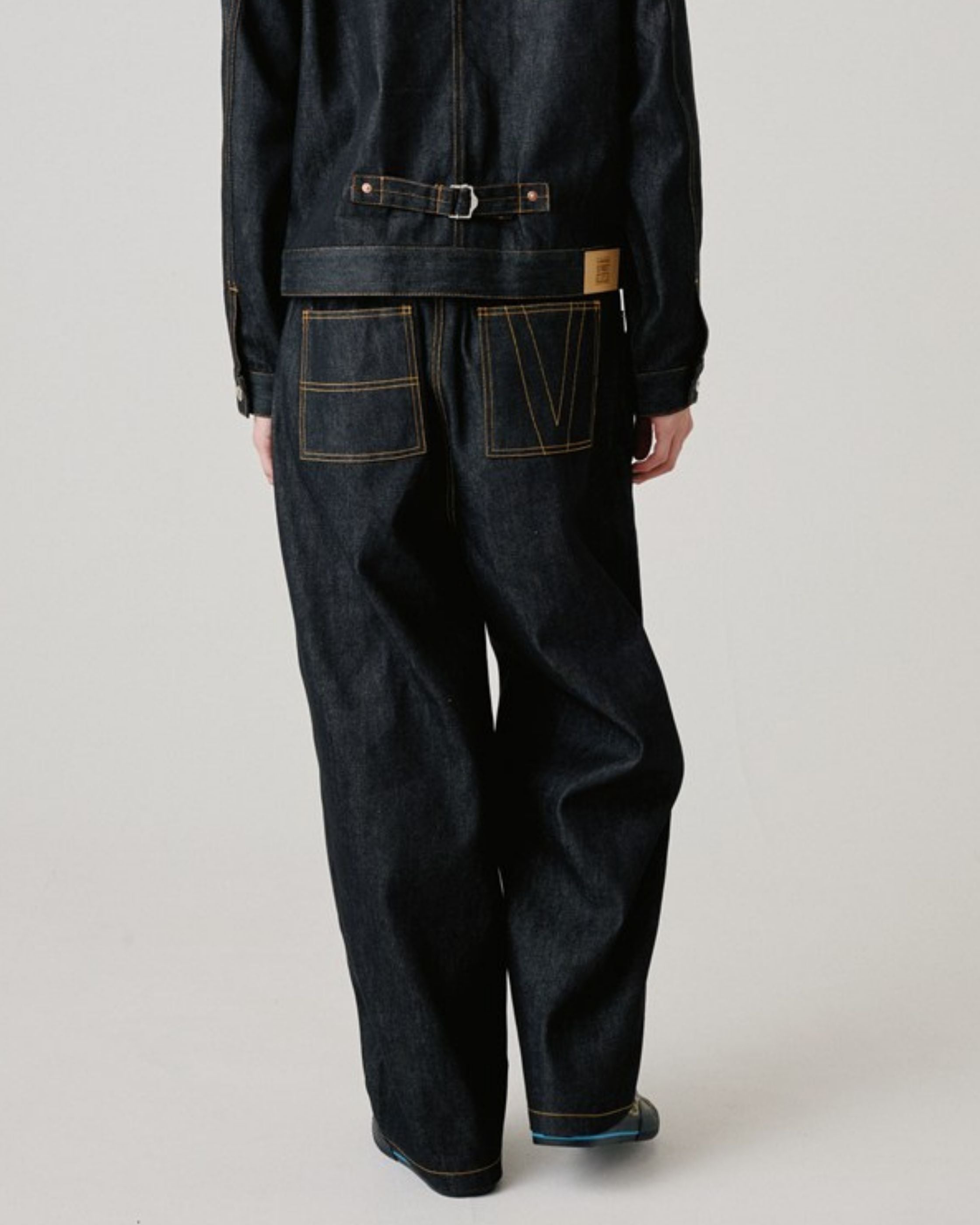 VISION STREET WEAR】Rigid Double Knee Pants / Vステッチリジット