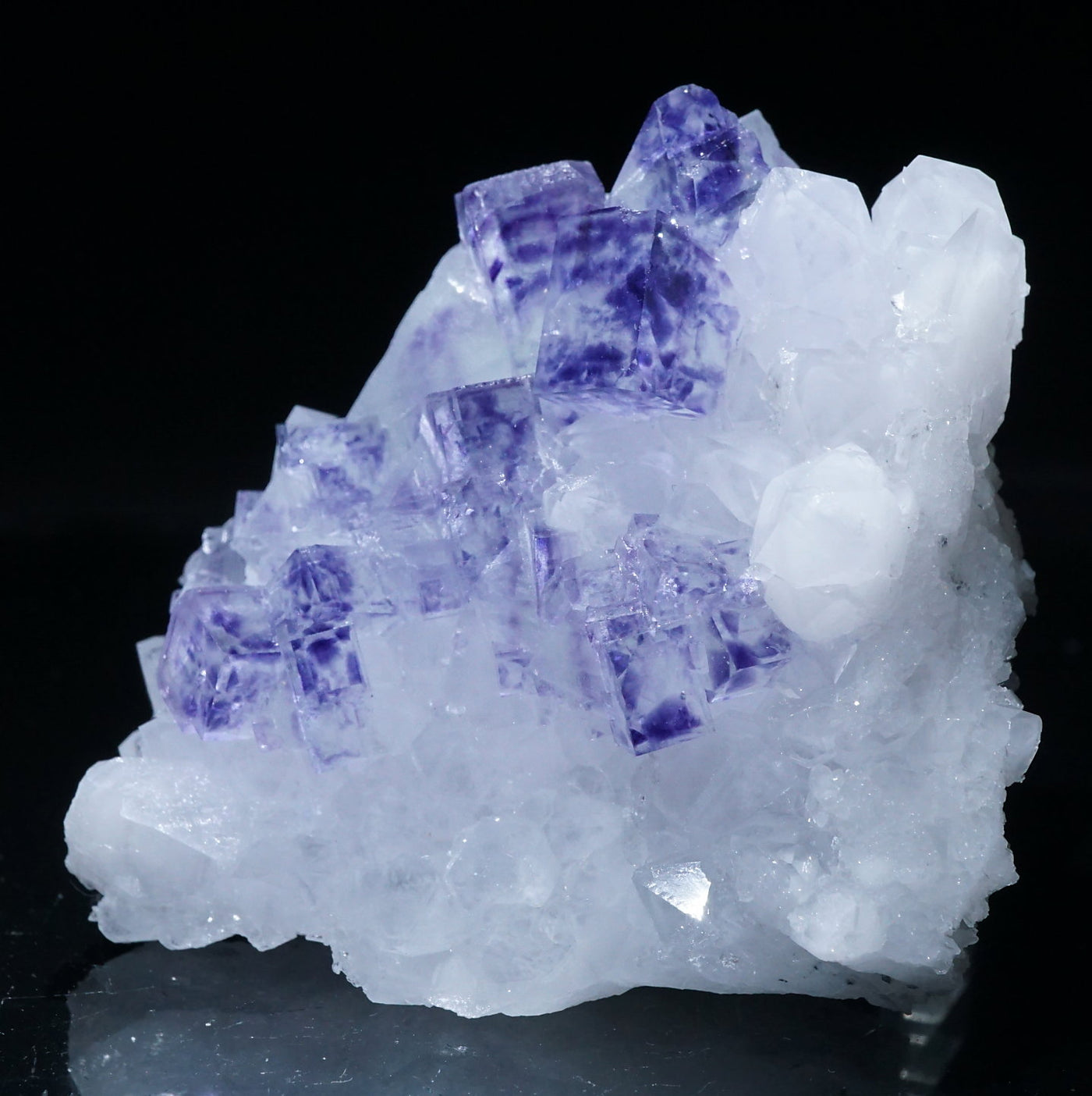 中国 ヤオガンシャン産 フローライト・水晶|ハッピーギフト – 天然石