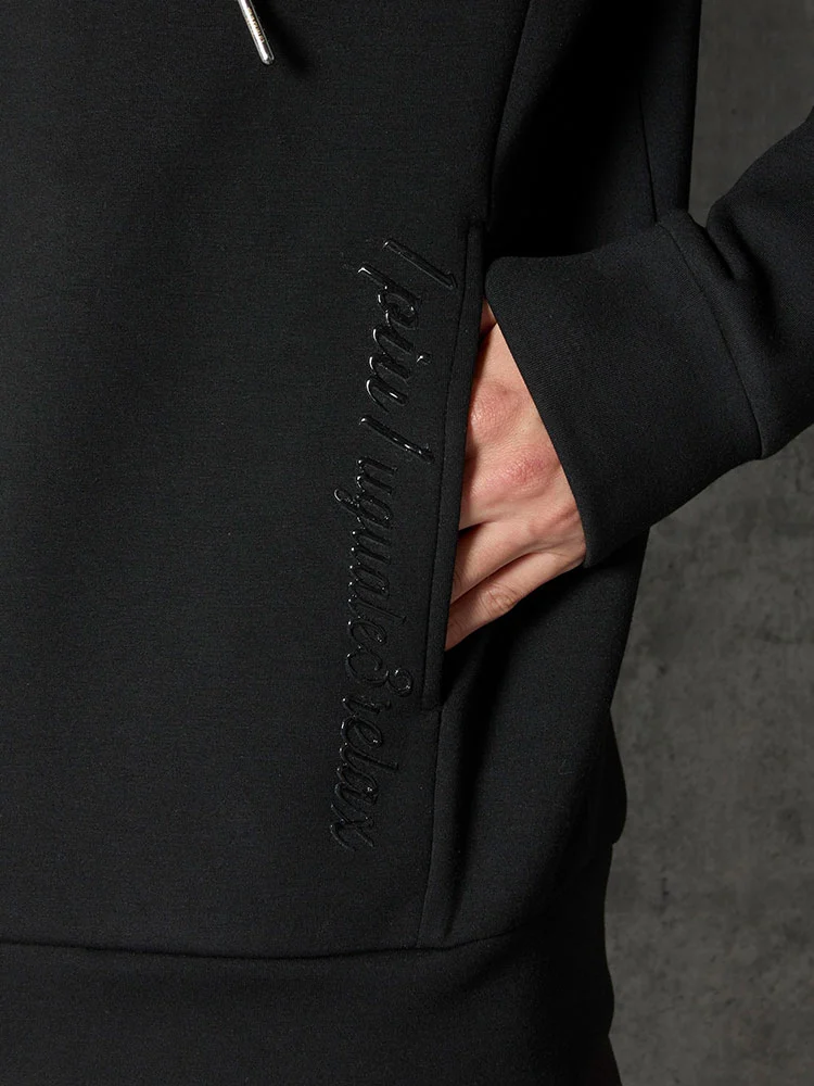 1PIU1UGUALE3 RELAX】LEATHER LINE PUNCH フーディ 秋冬（ウノ ピゥ