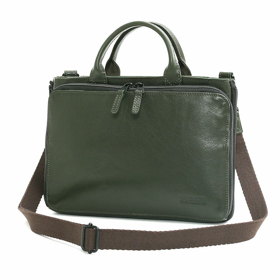 公式】 DOUBLES マチ拡張 スリムショルダーバッグS 牛革 JXG-7346