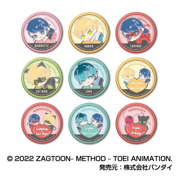 ハセ・プロ｜ミラキュラス レディバグ&シャノワール はぐみーつ CANバッジ