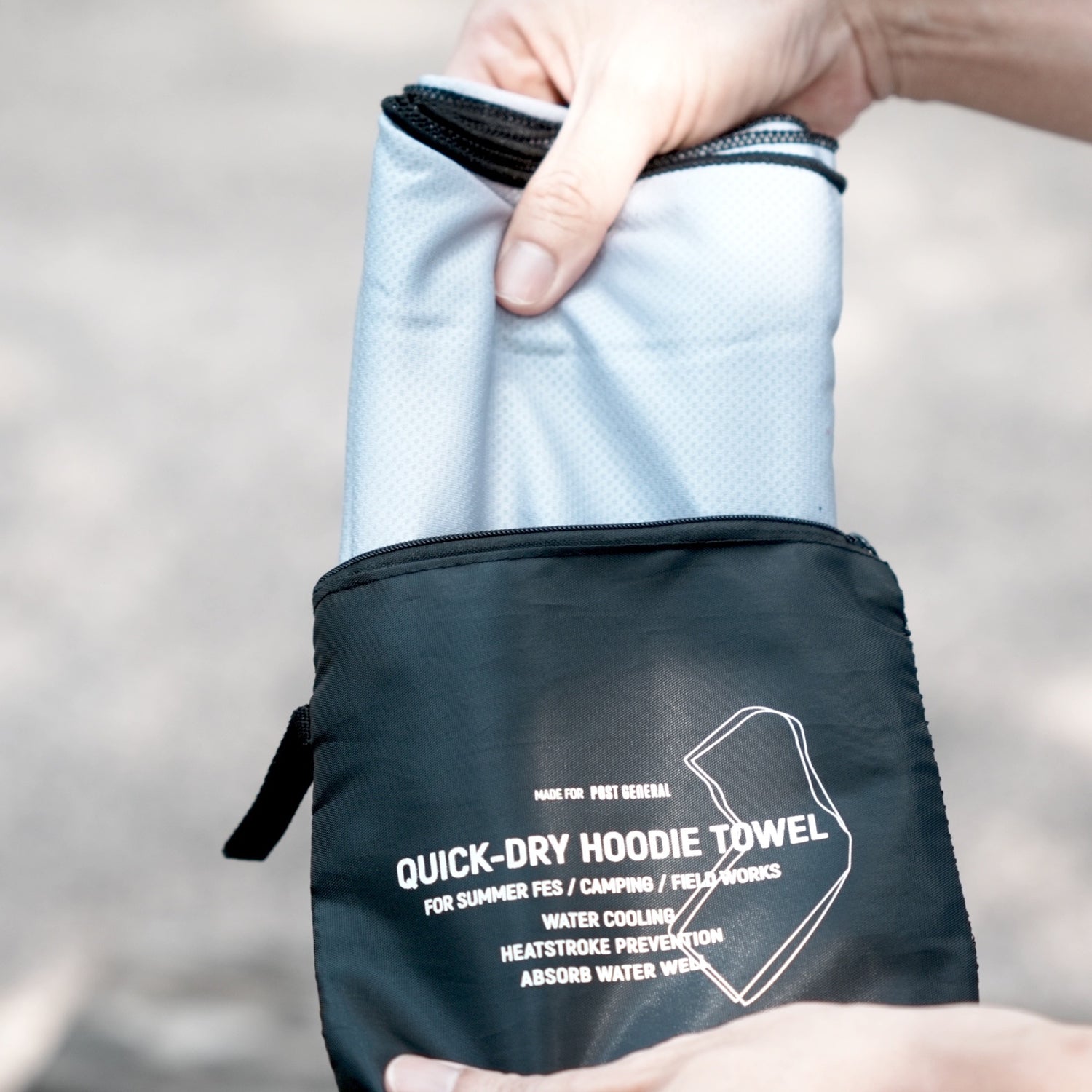 冷却・吸水・速乾、夏を乗り切るフーディータオル – HATCH