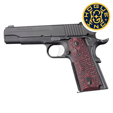 ホーグ G10 グリップ ガバメント M1911 Piranha G-Mascus（Red Lava
