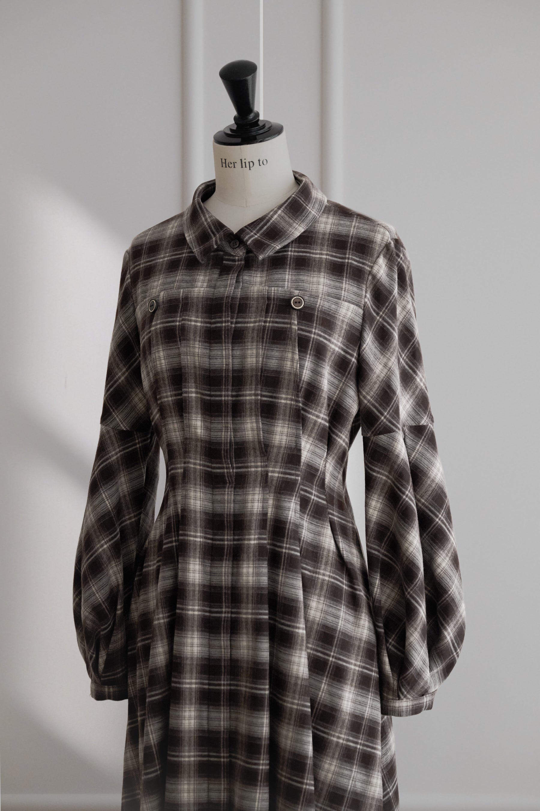 Marion Plaid Shirt Dress