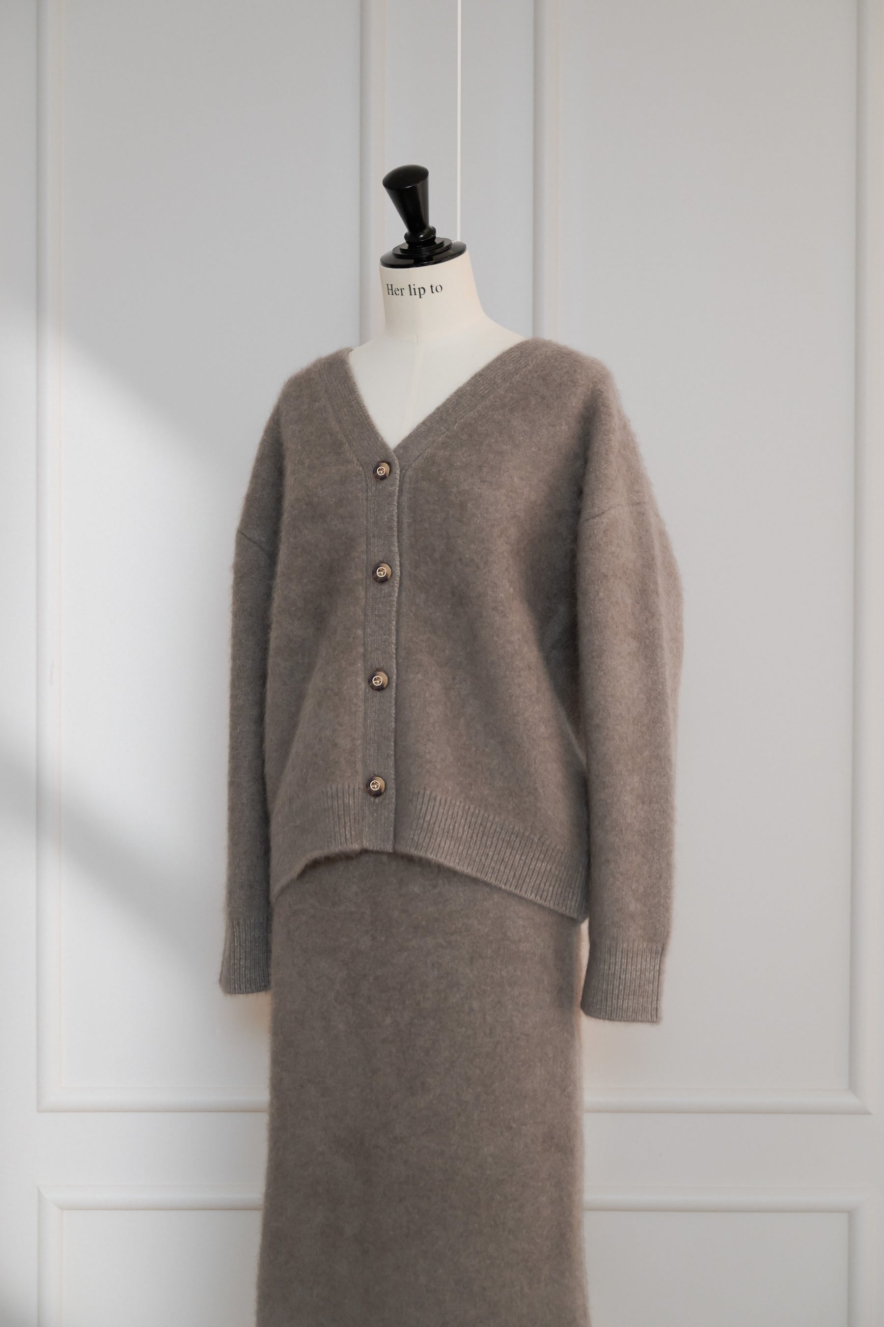 Airy Wool-Blend Cardigan