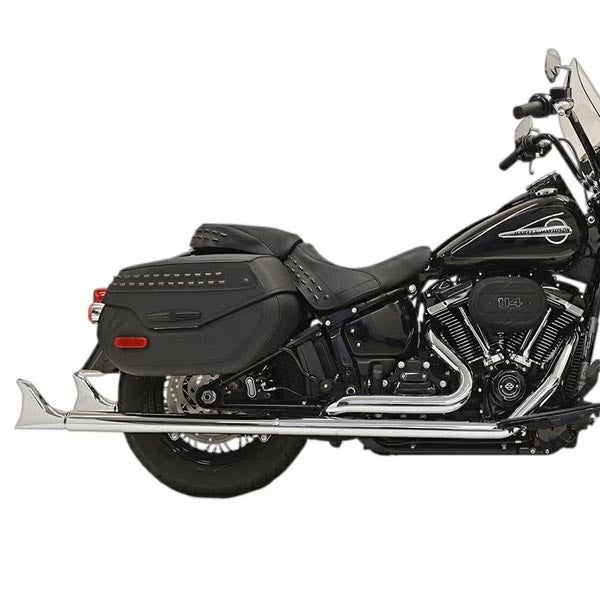 M8ツーリング用 36インチ・フィッシュテールマフラー (クローム