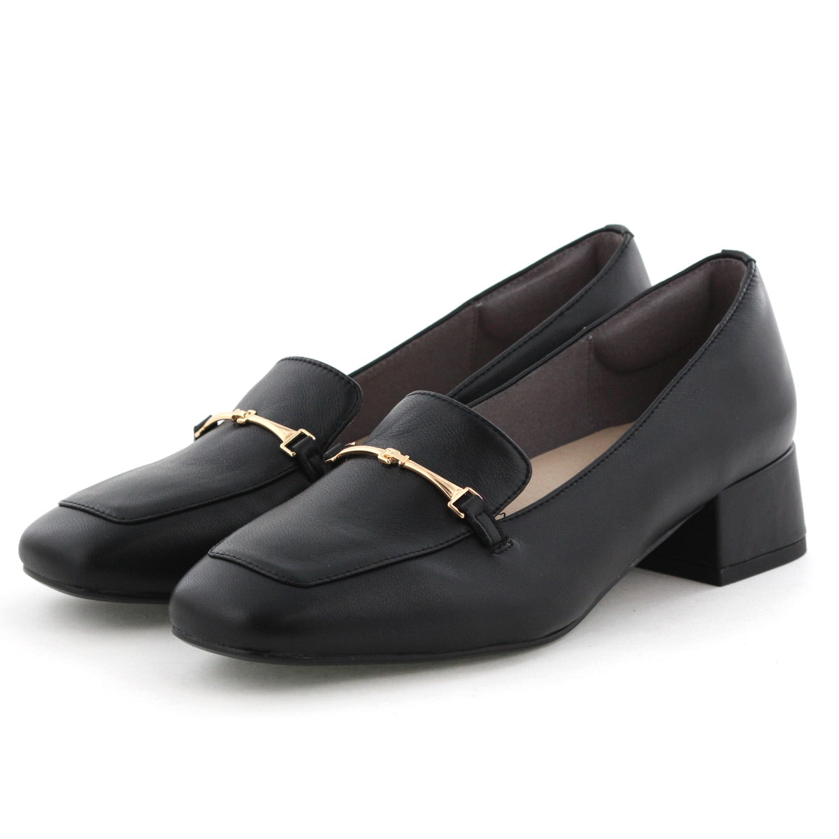 再値下げ】スクエアトゥヒールローファー/544318