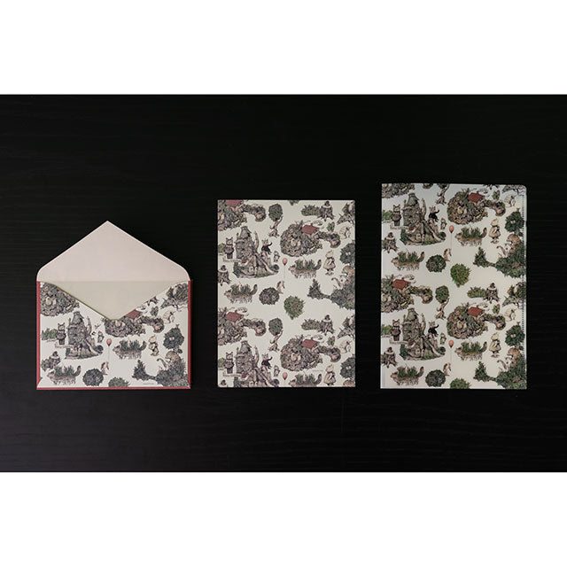 レターセット ほんやのあるまち – ボリス雑貨店