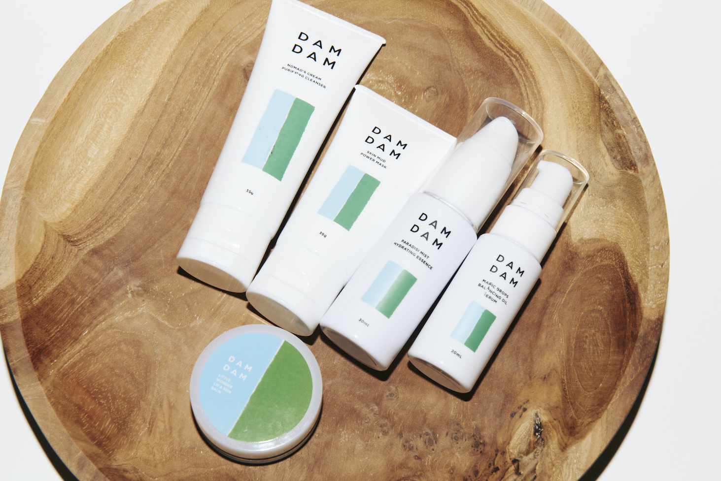 ナチュラルスキンケアブランド「DAMDAM」5製品のトラベルセット