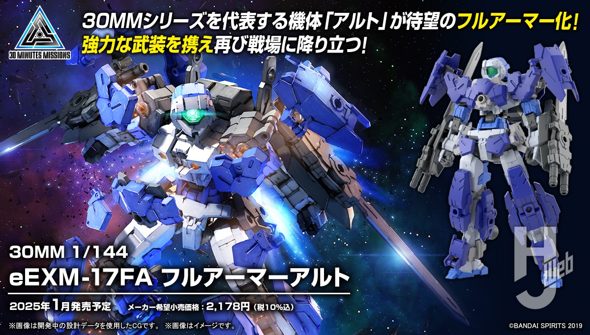 30MM「アルト」が待望のフルアーマー化！「エグザビークル（ウィング