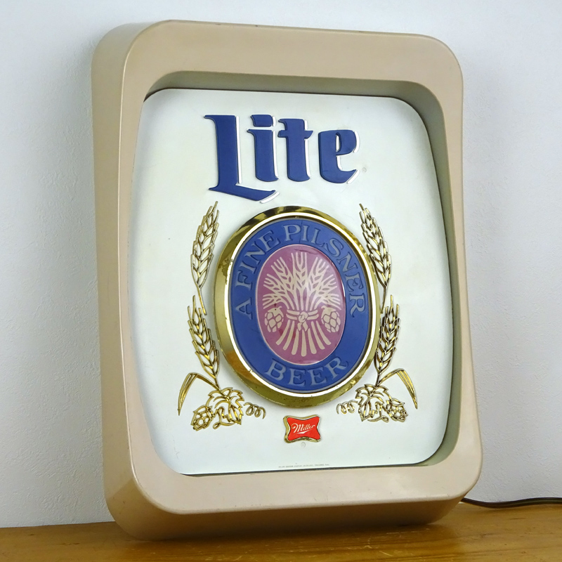 ヴィンテージ ミラー ビール パブ ライト サイン | アンティーク