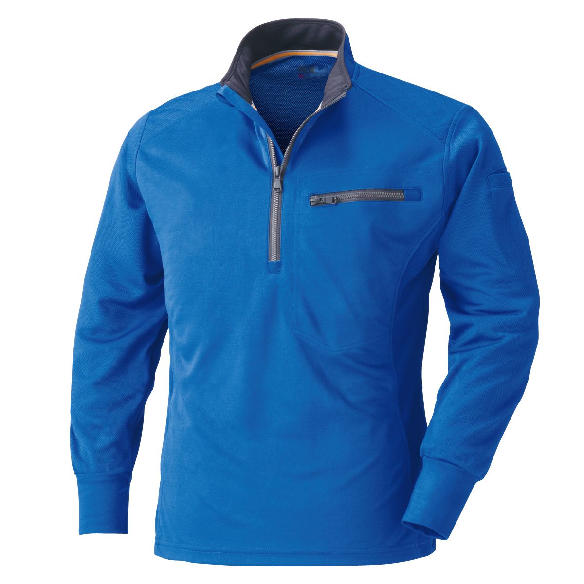 250長袖ジップアップシャツ - HOOH VILEA 作業着と電動ファン付き快適