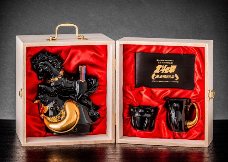 光武酒造場『北斗の拳 黒王号ボトルセット』Makuakeで先行予約販売中