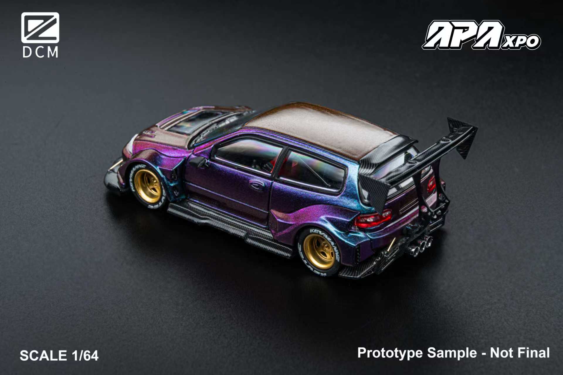 Online Only] DCM 1:64 Honda Kevmannz 1996 EG6 Hatchback Wide Body