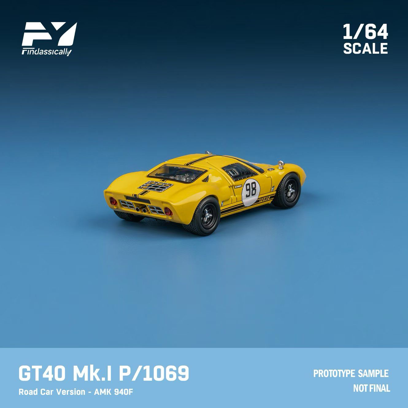 Preorder] Finclassically 1:64 Ford GT40 MK.I (2 Colors) – Horizon