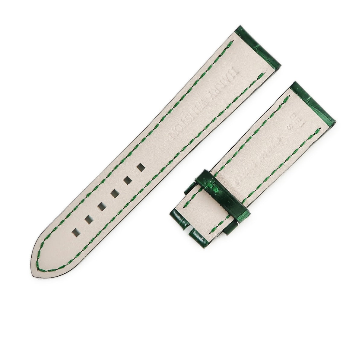 ハリーウィンストン Harry Winston 純正 ボトルグリーン クロコダイル