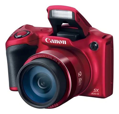 Canon PowerShot SX400 IS compacta avançada cor vermelho | MercadoLivre