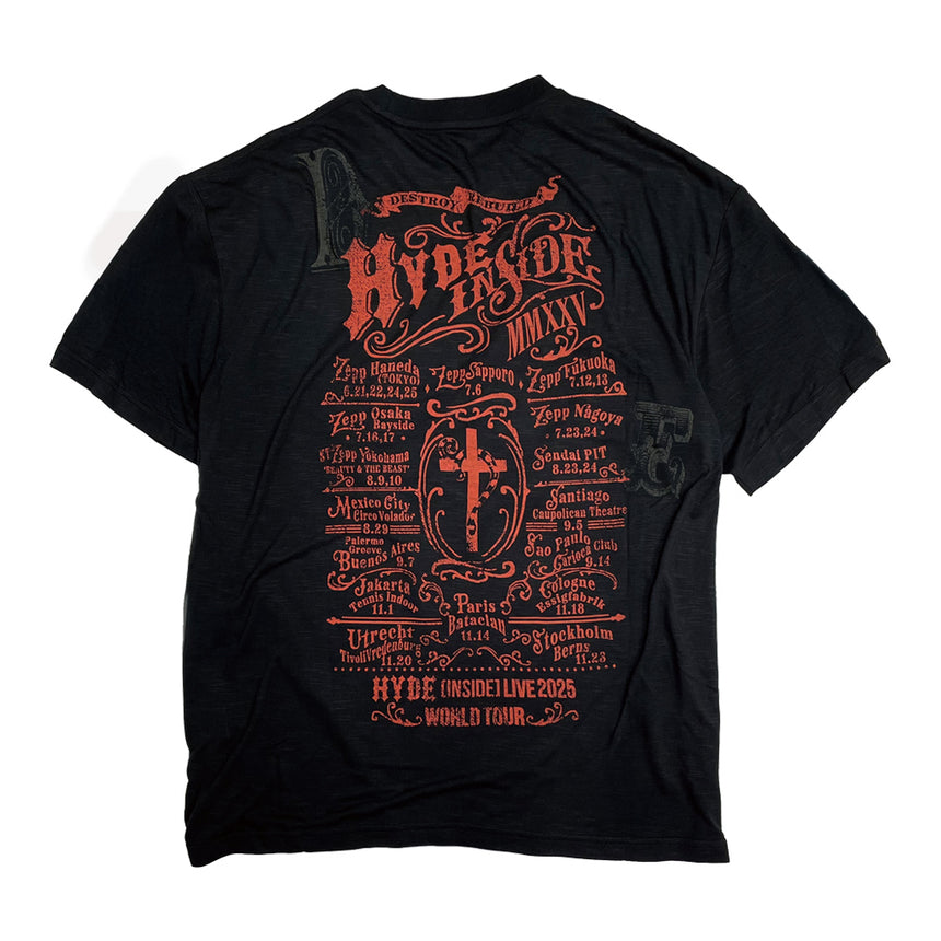 TOUR T-SHIRT（BLACK） – HYDE ONLINE STORE