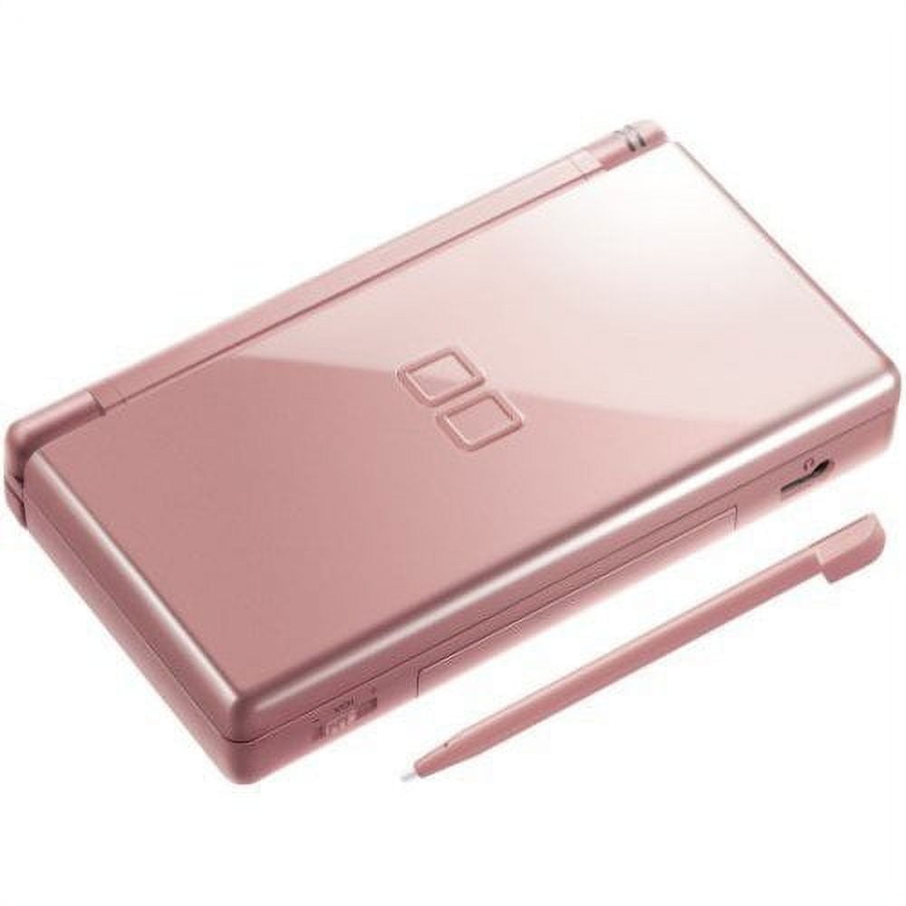Nintendo DS Lite, Metallic Rose, Restored with Stylus and Wall