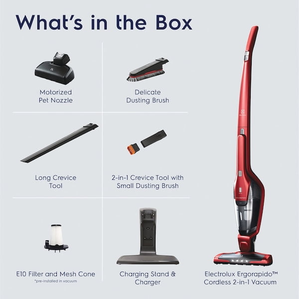 Electrolux Cordless 2-in-1 Vacuum Cleaner, Pet Hair Removal