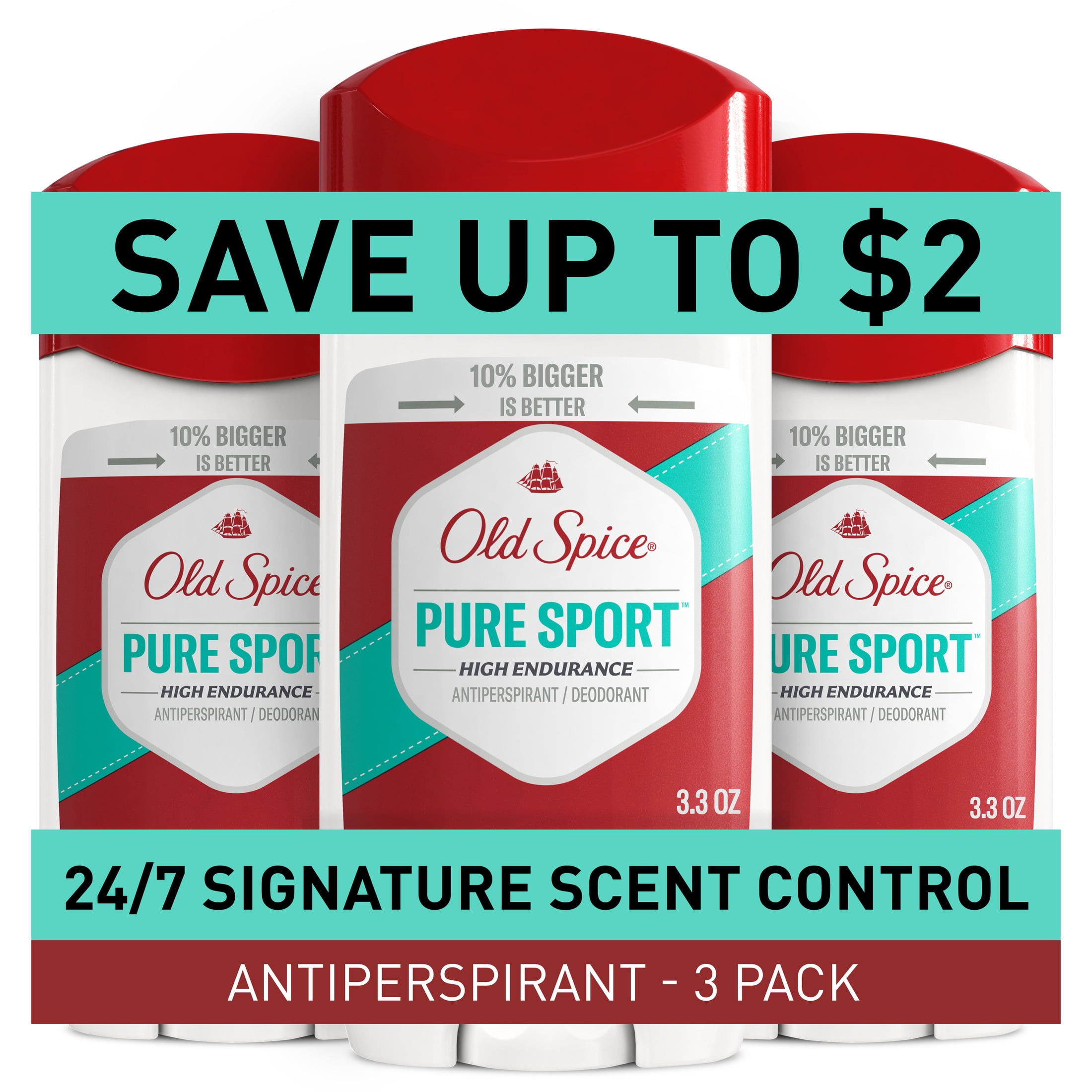 Old Spice High Endurance Deodorant, Pure Sport, 85g,{Imported from