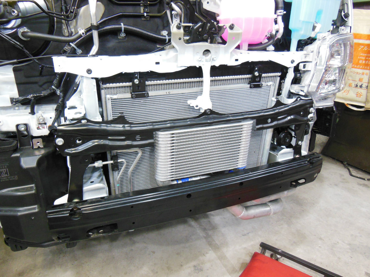 ハイエース200系 3L DT用インタークーラーKIT開発 2